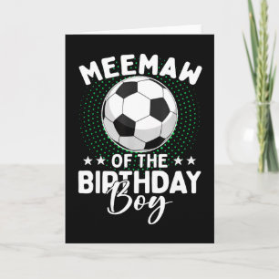 Carte Mémée du garçon d'anniversaire Anniversaire de foo