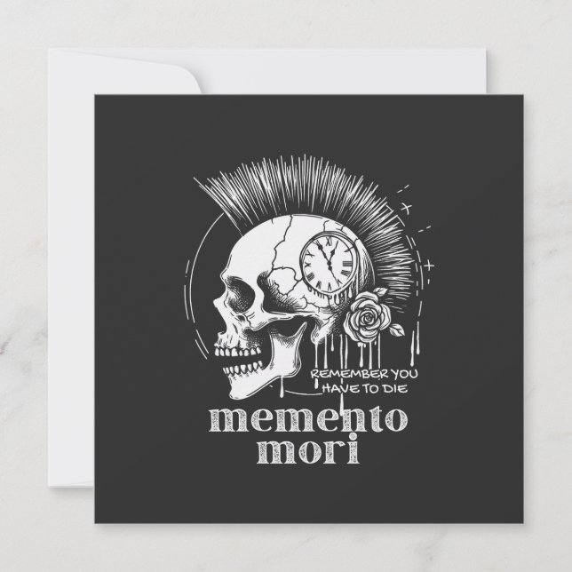 Carte Memento Mori (Devant)