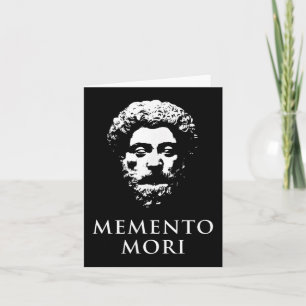 Carte Memento Mori Avec Marcus Aurelius Head