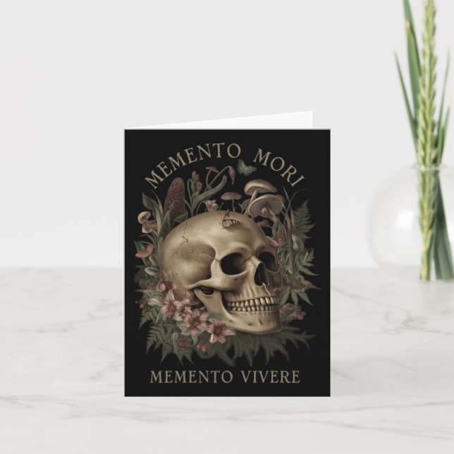 Carte Memento Mori Memento Vivere _ Philosophie &amp; La (Devant)