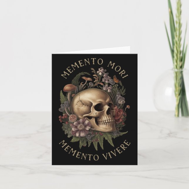 Carte Memento Mori Memento Vivere _ Philosophie &amp; La (Devant)