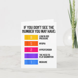 Carte Mèmes Badminton Amusants Et Humoristiques Navette 