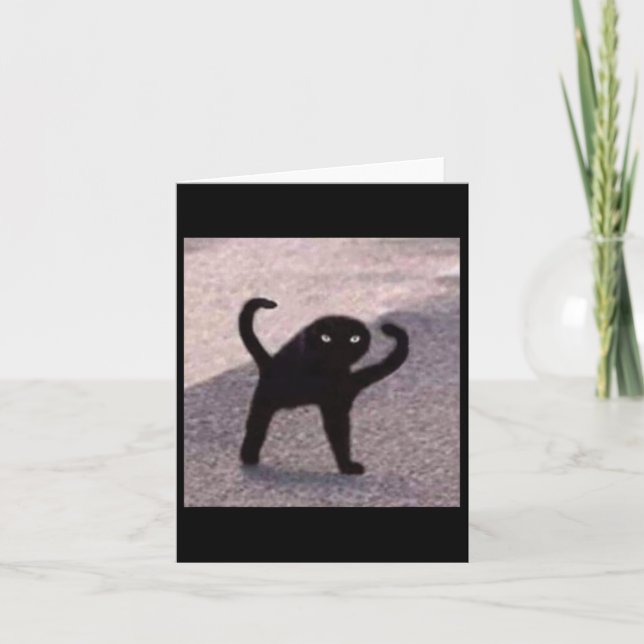 Carte Mèmes de chat maudit Chat maudit Colère de chat co (Devant)