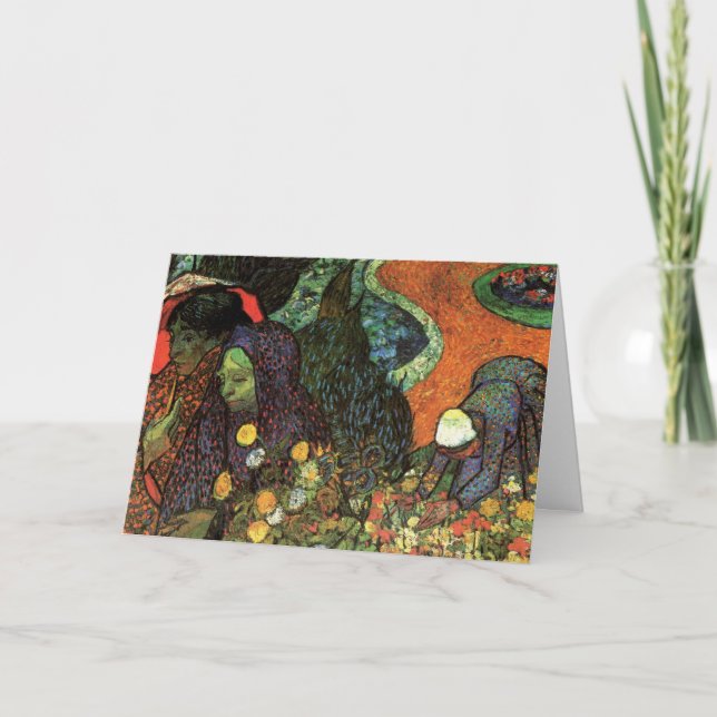 Carte Mémoire du jardin à Etten par Vincent van Gogh (Devant)