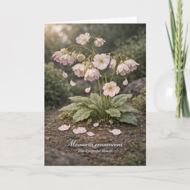Carte Memoria Evanescens – The Forgetful Bloom Botanical (Devant)