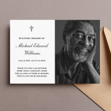 Carte Memorial avec funérailles photo