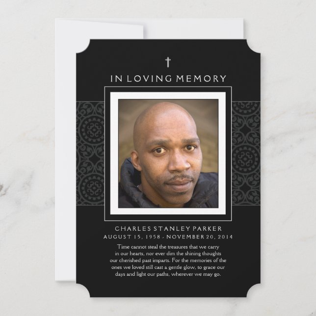 Carte Mémorial - Croix - Merci Sympathie Retour (Devant)