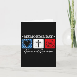 Carte Memorial day 2022 veterans day usa flag red poppy 