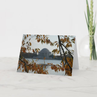 Carte Mémorial de Jefferson en automne