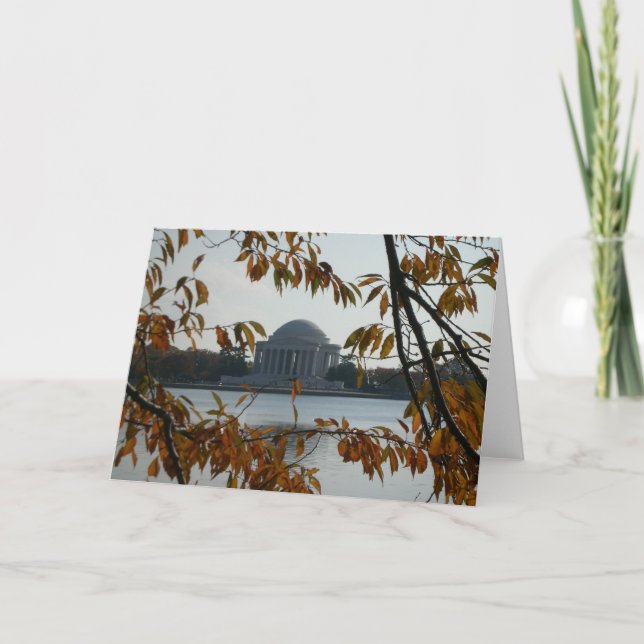 Carte Mémorial de Jefferson en automne (Devant)