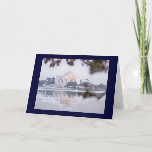 Carte Mémorial de Jefferson reflété en bassin de marée