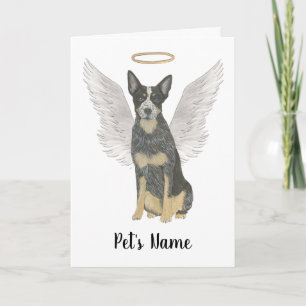 Carte Mémorial de la Sympathie de Blue Cattledog Heeler
