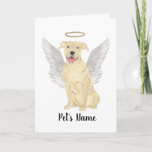 Carte Mémorial de la Sympathie de la Staffy Fawn Tan Pit