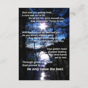 Carte mémorial du point d'inspiration