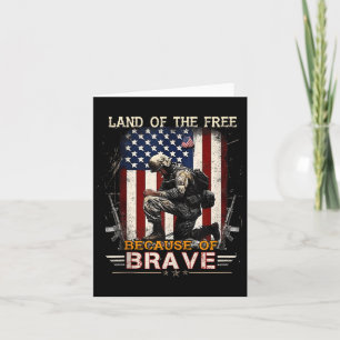 Carte Mémorial Patriotique Vétéran 4 Juillet Terre De
