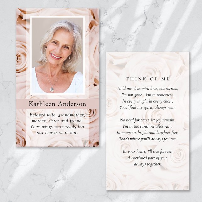 Carte Mémorial Roses Roses Rose (Créateur téléchargé)