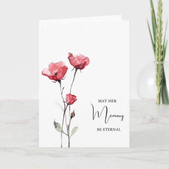 Carte Memory Eternal Orthodox Christian Sympathy (Devant)