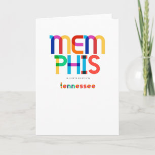 Carte Memphis Tennessee milieu du XXe siècle, Art Pop,