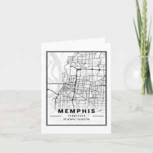 Carte Memphis Tennessee USA Travel City Map