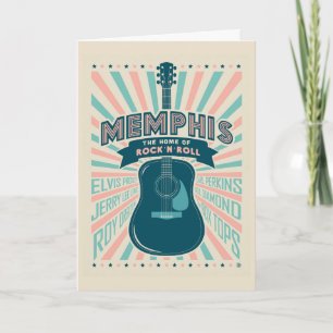 Carte Memphis, TN : Série de guitares   Rock-N-Roll