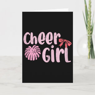 Carte Meneuse de claque Fille de pom-pom girl Pom-pom gi