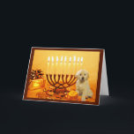 Carte Menorah5 de Chanukah de golden retriever<br><div class="desc">Se rappeler la famille et les amis pendant la saison de Chanukah est une manière merveilleuse de rester en contact avec les personnes que vous aimez et vous inquiétez environ. J'ai créé ces derniers des cartes de Chanukah de chien avec amour et le soin et moi suis sûrs que n'importe...</div>