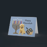 Carte Menorah Dreidel5 de Chanukah de golden<br><div class="desc">Se rappeler la famille et les amis pendant la saison de Chanukah est une manière merveilleuse de rester en contact avec les personnes que vous aimez et vous inquiétez environ. J'ai créé ces derniers des cartes de Chanukah de chien avec amour et le soin et moi suis sûrs que n'importe...</div>