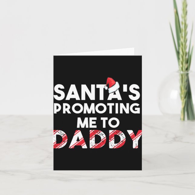 Carte Mens Christmas Pregnancy Announcement - New Dad Gi (Devant)