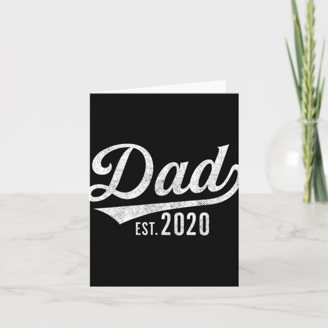 Carte Mens Dad Est. 2020 Shirt - Expecting Baby Fathers  (Devant)