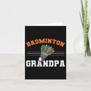 Carte Mens Dminton Grandpa Shuttle Grand-Père Hommes Dmi