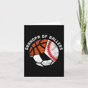 Carte Mens Grand-Père De Byllers Fun Bysebyll Soccer Bys