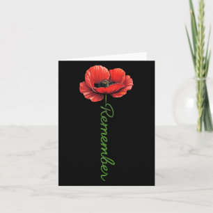 Carte Mens honneur et souvenir langage de la fleur de pa