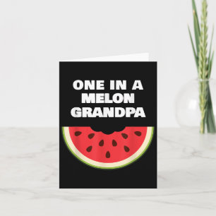 Carte Mens Mens One In The Melon Grand-pa Fun Watermelon