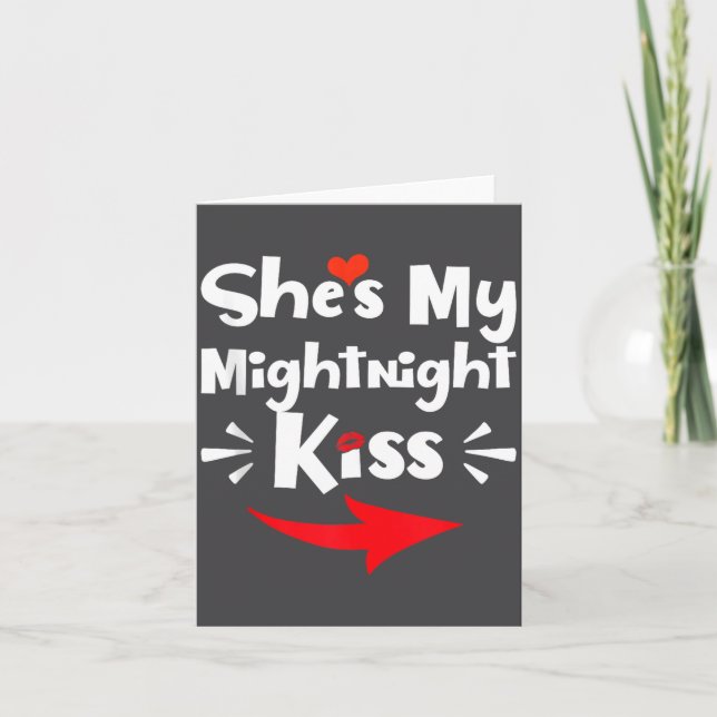 Carte Mens She's My Midnight Kiss Happy New Year Matchin (Devant)