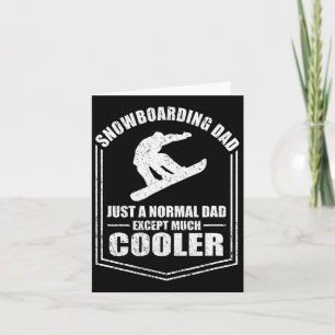 Carte Mens Snowboard Papa Juste Un Papa Normal Sauf Coin