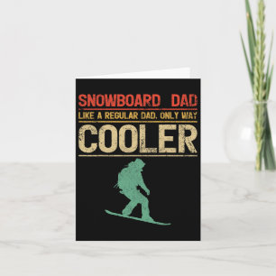 Carte Mens Snowboard Snowboard Papa Comme Un Papa Réguli