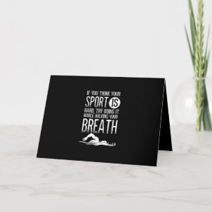 Carte Mens Swimmer Swimming Sport Practice
