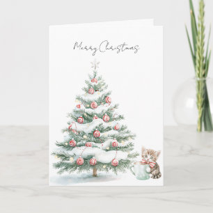 Carte Menthe poivrée de l'arbre de Noël