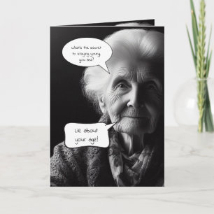 Carte Mentionnez À Propos De Votre Âge Joyeux Anniversai