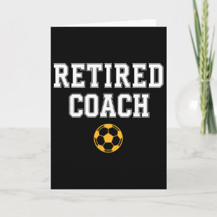 Carte Mentor d'équipe de soccer entraîneur retraité 