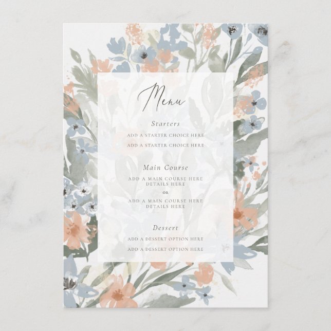 Carte Menu Garden Floury (Devant)