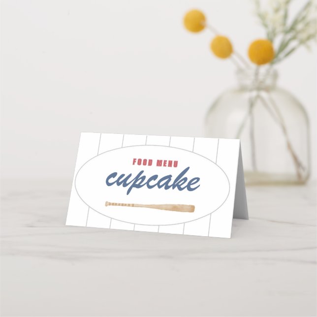 Carte menu Tente de baseball (Devant)