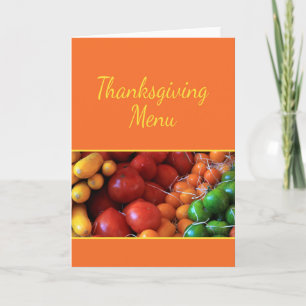 Carte Menu Thanksgiving