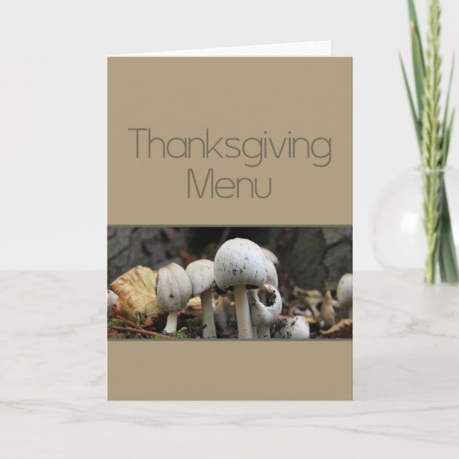 Carte Menu Thanksgiving (Devant)