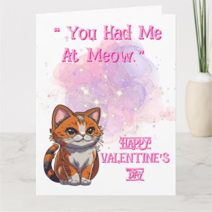 Carte Meow Love Valentine's