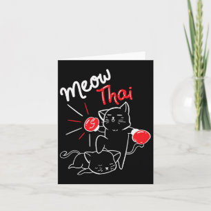 Carte Meow Thai I Muay Thai Boxe I Muay Thai Hommes Femm