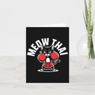 Carte Meow Thai Muay Thai Boxe Chat Martial Arts Mixed m