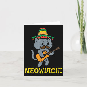 Carte Meowiachi Chat Mariachi Funny Cinco De Mayo Mexiqu