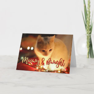 Carte Meowy & Bwight - Ajouter VOTRE PHOTO CAT