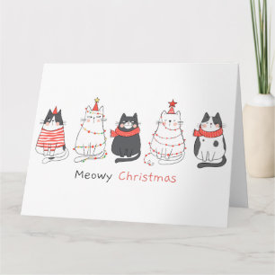Carte Meowy Christmas Cats